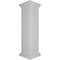 Ekena Millwork 12"W x 48"H Corner Newel Post with Panel, Flat Capital & Base Trim (Installation kit included) NWL12X48CPF0B0 - alternate 6
